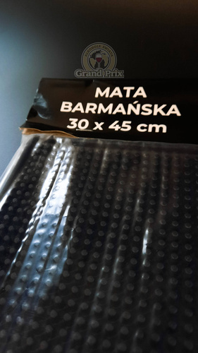 Mata barowa gumowa czarna 30 x 45 cm