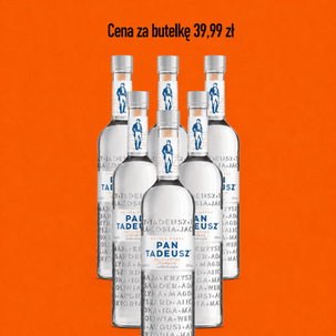 Wódka PAN TADEUSZ 40% 0,5l 6 butelek