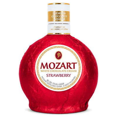 MOZART WHITE CHOCOLATE CREAM STRAWBERRY 15% 0,5L