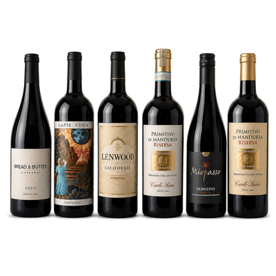 Zestaw Win Zinfandel & Primitivo 100% – 6 Butelek (Oszczędzasz 50 zł)