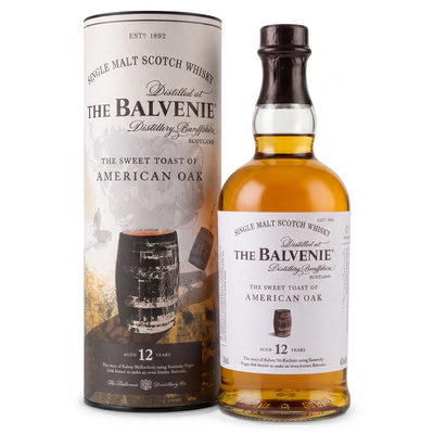WHISKY BALVENIE 12YO SWEET TOAST OF AMERICAN OAK 43% 0,7L