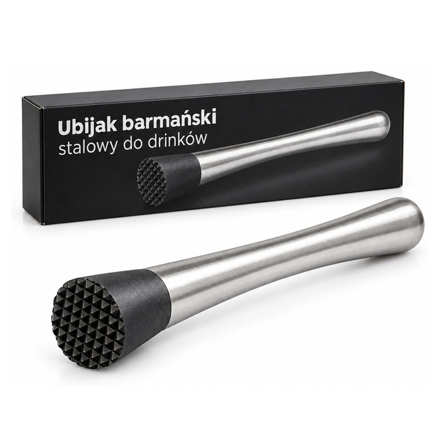 Ubijak barmański stalowy do drinków (muddler)