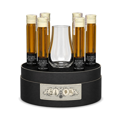 FLOR DE CANA TASTING SET (6*25ML)(4yo;5yo;7yo;12yo;18yo;25yo) 39,58% 0,15L