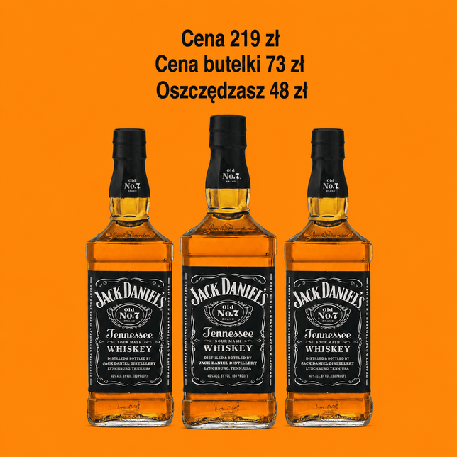 Whisky Jack Daniels 0,5l 3 butelki
