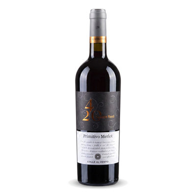 WINO PRIMITIVO MERLOT QUATRO VENTI 4/20 PUGLIA IGP 0,75L