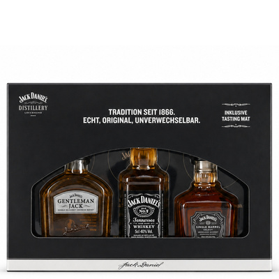 JACK DANIEL'S MINI SET JACK/GENTLEMAN/SINGLE BARREL (3*50ML) 41,67%  0,15L