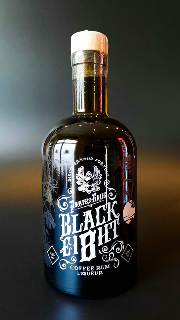PIRATE'S GROG BLACK EI8HT COFFEE  25% 0,5L