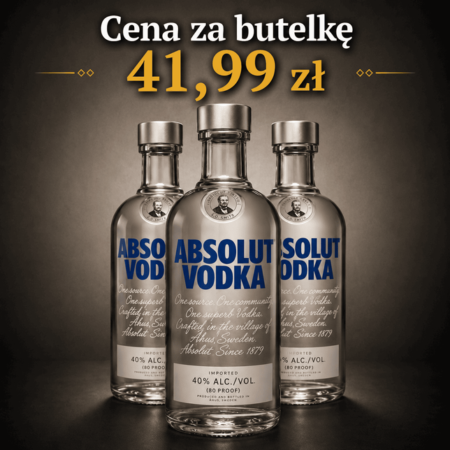Wódka ABSOLUT 40% 0,5l blue 6 butelek