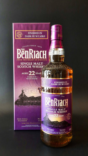 BENRIACH 22YO DARK RUM FINISH 46% 0,7L