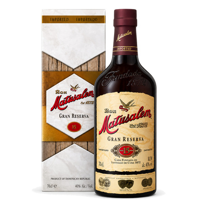 RUM MATUSALEM GRAN RESERVA 15YO 40%  0,7L