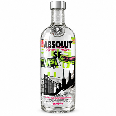 WÓDKA ABSOLUT SAN FRANCISCO 40% 0,75L