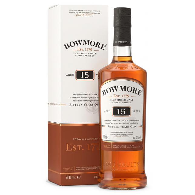 WHISKY BOWMORE 15Y OLD DARKEST 43% 0.7L
