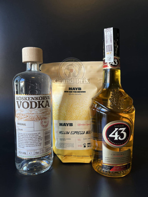 Carajillo - produkty łączone dla przygotowania koktajlu