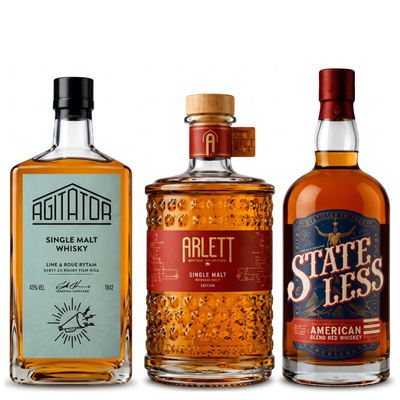Zestaw Degustacyjny Single Malt – Szwecja, Francja i USA