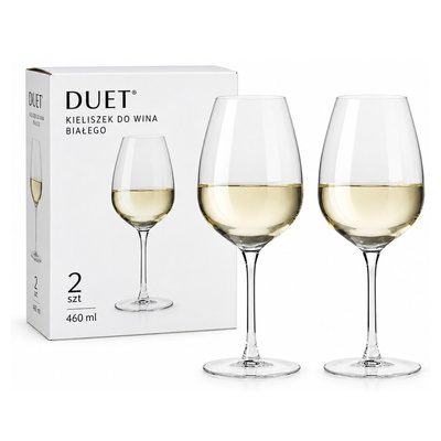 Kieliszek DUET do wina białego 2 szt 460 ml