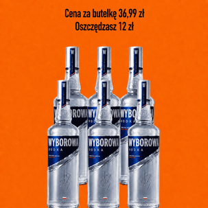 Wódka Wyborowa 0,5l 6 butelek