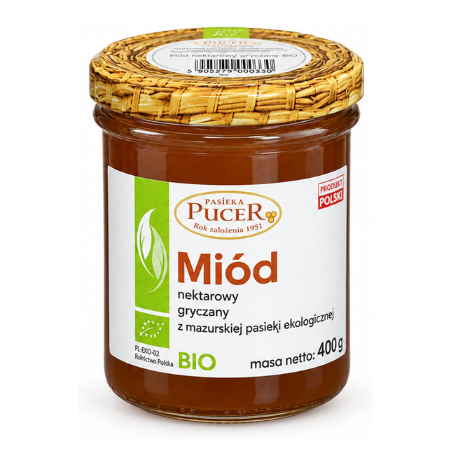 MIÓD PUCER GRYCZANY EKO 400g