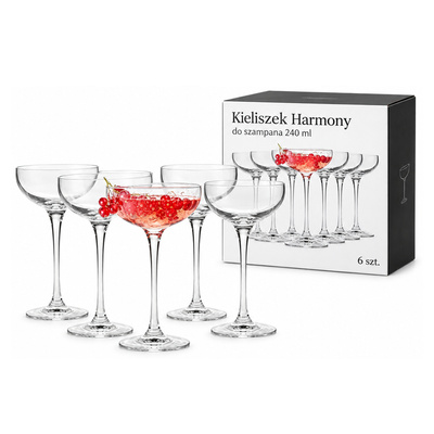 Kieliszek Harmony do szampana 240 ml 6 szt