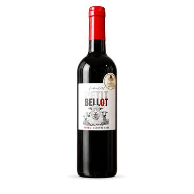 Wino Petit Bellot Rouge Bezalkoholowe 0% 0,75 L