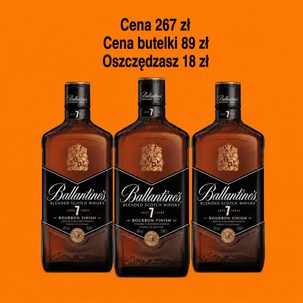 Whisky BALLANTINES 7yo 0,7L 40% 3 butelki