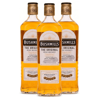 Whisky BUSHMILLS 40% 0,7l Original 3 butelki