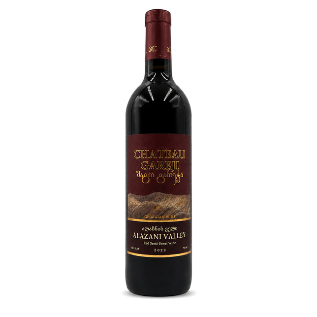 Wino Alazani Valley Chateau Gareji Red Semi Sweet 0.75 l