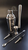 Zestaw barmański 6 elementów - shaker Cobbler 550 ml srebrny