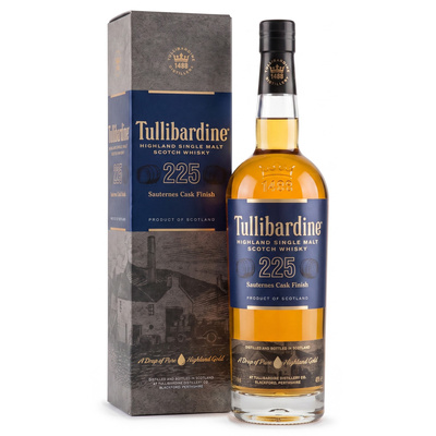 WHISKY TULLIBARDINE 225 SAUTERNES 43%  0,7L