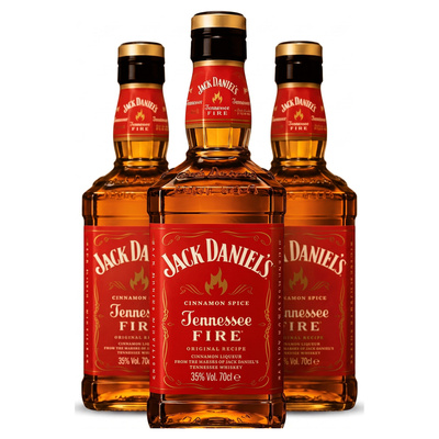 Whisky JACK DANIELS 35% 0,7l Fire 3 butelki