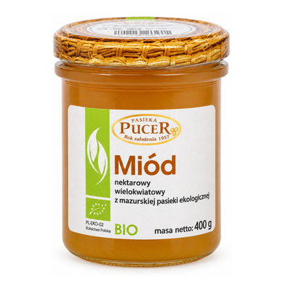 MIÓD PUCER WIELOKWIATOWY EKO 400g