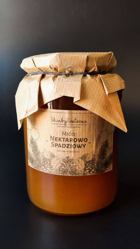 Miód z Roztocza Nektarowo - Spadziowy 1000g