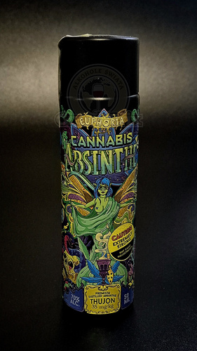 Mini. Absynt EUPHORIA CANNABIS ABSINTH  70%  50ML 