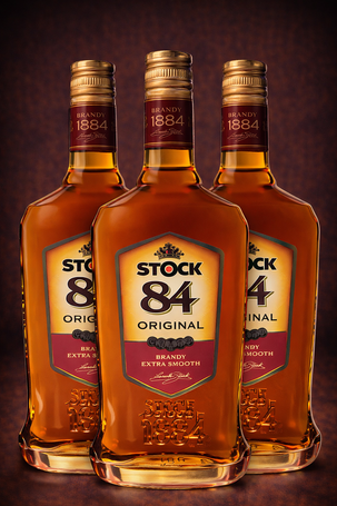 Brandy Stock84 0,7l 38% 3 butelki