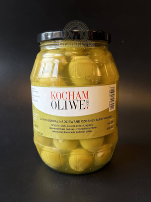 Oliwki Gordal z czosnkiem  950 g