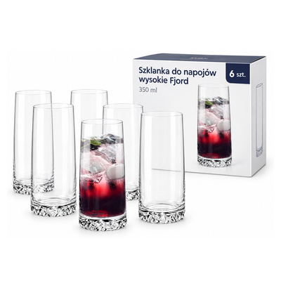 Szklanka do napojów wysokie Fjord 350 ml 6 szt