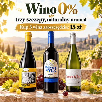 Wino Zestaw Win Bez Alkoholu 0%