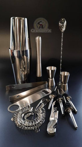 Zestaw barmański do drinków 14 elementów Shaker Bostoński Tin on Tin