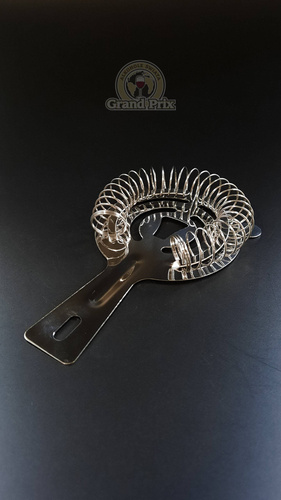 Filtr barmański z płaską rączką (strainer, sitko)