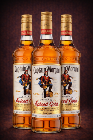 Rum CAPTAIN MORGAN GOLD 3 butelki