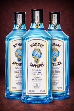 Gin BOMBAY SAPPHIRE 40% 0,7L 3 butelki
