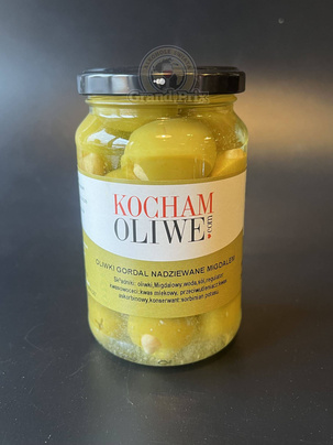 Oliwki Gordal nadziewane migdałem 370g