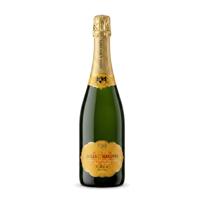 Wino mus. Julia&Navines MACABEU SEMI SECO TRADITIONAL BLEND 075L