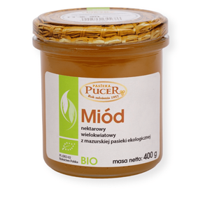 MIÓD PUCER WIELOKWIATOWY EKO 400g