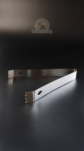 Barmańskie szczypce stalowe do lodu dla barmana