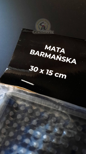 Mata barowa gumowa czarna 30 x 15 cm