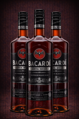 Rum BACARDI CARTA NEGRA 40% 0,7l 3 butelki