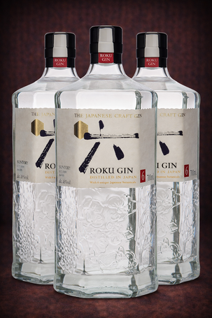Gin ROKU 43% 0,7L 3 butelki