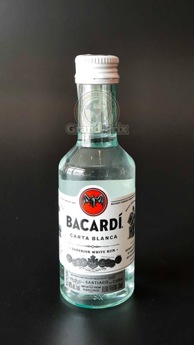 Mini RUM BACARDI CARTA BLANCA 40% 50ML