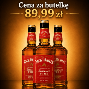 Whisky JACK DANIELS 35% 0,7l Fire 3 butelki