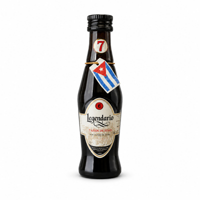 Mini RUM LEGENDARIO ELIXIR DE CUBA 34% 0.05L